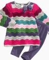 Give baby a style bump with this knit sweater tunic and matching leggings set from First Impressions.