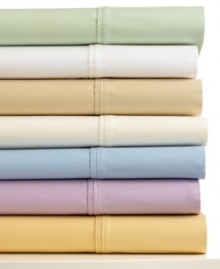 Sleep tight! Get a better night's rest with this luxe Preston sheet set, featuring single-ply 620 thread count cotton and four pillowcases for added convenience. Choose from seven soothing hues.