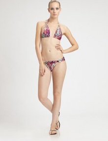 A flattering design featuring a feminine waistband is complemented by glamorously gilded hardware.Stretch bottomGold hardware84% polyamide/16% elastaneFully linedHand washImported Please note: Bikini top sold separately. 