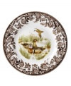 Bring the classic style of the English countryside to your table with the Woodland collection by Spode. The traditionally patterned dinner plates feature the majestic wood duck framed by Spode's distinctive British Flowers border which dates back to 1828.