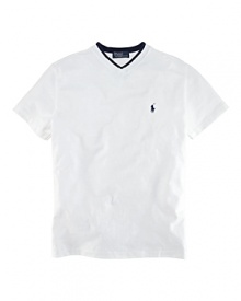 Essential short-sleeved tee in soft, washed cotton jersey.