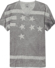 This t-shirt from Kenneth Cole New York is a modern take on classic stars-n-stripes patriotic cool.