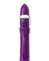 Wax vibrant with Michele's violet-hued leather strap.