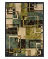 Through the layering of fresh greens and browns in a thoroughly modern composition, the Gramercy area rug from Sphinx brings lush dimension to any setting. Crafted of tough polypropylene for natural durability and effortless softness underfoot. (Clearance)