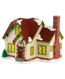 When she's not grading papers and warning against Red Ryder BB guns, Miss Shields retreats to this charming house, far away from Warren G. Harding elementary. It's all part of A Christmas Story, by Department 56.