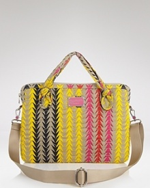 Don't risk a data disaster. In cute chevron stripes, this nylon computer case from MARC BY MARC JACOBS keeps your hardware safe and styled.