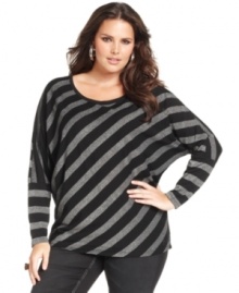 Seven7 Jeans striped plus size top is a must-get for your causal lineup.