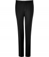 Luxe black tuxedo pants from Baldessarini - Channel sophisticated cool in these stylish pants - Slim cut, flat front, wide waistband, two front pockets, black welt pockets - Pair with a matching jacket, a button down, and dress shoes