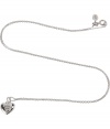 Inject a stylish accent to any look with this chic and versatile necklace from Juicy Couture - Puff heart charm on a silver-tone chain - Perfect for casual off-duty glam or early evening cocktails