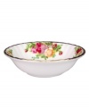 This popular bone china pattern surrounds blooming sprays of colorful English roses with hand-applied bands of 22K gold. Manufacturer's two-year warranty.