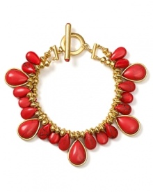 This coral bracelet from Lauren by Ralph Lauren looks chic worn on its own or layered up your arm among mismatched favorites.