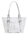 A chic logo pattern and solid trim make this tote by Giani Bernini a great everyday choice.