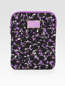 A floral printed and stitched style that zips around your iPad® for a stylish cover.NylonTop zip closureFully lined8W X 10½H X 1DImportedPlease note: iPad® not included.