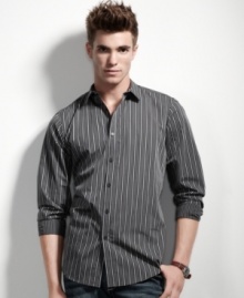 This striped shirt from INC International Concepts is the best way to follow the lines.