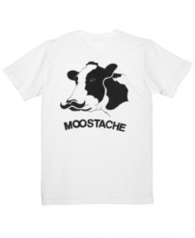 You'll look moovelous in this moostache tee by Hybrid.