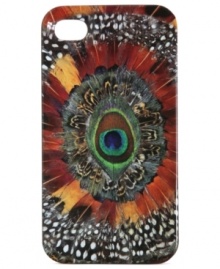 Walk and talk proud with this peacock-printed case for your iPhone as striking colors take flight on this accessory. Approximate length: 2-1/2 inches. Approximate height: 4-3/4 inches. Approximate width: 1/2 inch.