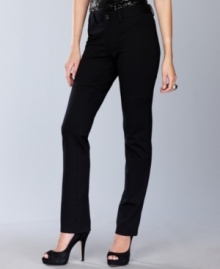 So simple yet totally chic, INC's stretch knit pants mimic the styling of your favorite jeans but with a more refined look that works for day or night.