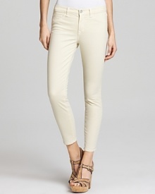 A soft pastel hue makes these J Brand skinny jeans a must-have for spring.