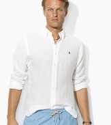 Polo Ralph Lauren Solid Linen Sport Shirt - Classic Fit