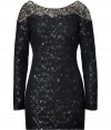 Sparkle into evening elegance in Antik Batiks sequin embellished mini dress, perfectly proportioned with long sleeves and a micro-mini length - Scooped neckline at front, V-neckline at back, form-fitting - Pair with a chunky cocktail ring and flats