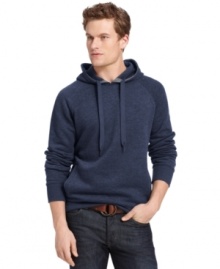 Comfort comes easy with this pullover hoodie from Izod.