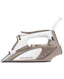 Precision gliding for an effortlessly smooth finish. An innovative design with polished stainless steel soleplate and rounded back delivers unrivaled ironing performance that moves back and forth without getting stuck on creases or kinks. The high precision tip presses into the hardest-to-reach areas with concentrated steam that tackles even the toughest wrinkles. 1-year warranty. Model DW5080. Qualifies for Rebate