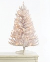 Frosty white and full of life year after year, this Martha Stewart Collection Christmas tree boasts lush, snow-colored branches that shine with 100 perfectly spaced lights. A smaller stature makes it ideal for tight spaces like city apartments and college dorms.