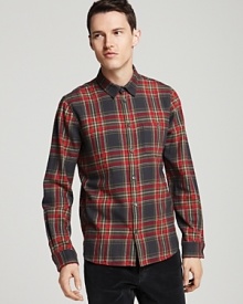 A handsome plaid button-down from MARC BY MARC JACOBS adds casual polish to your wardrobe.