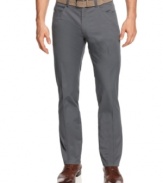 Find your workweek groove with these pants from Calvin Klein. Dressed up or down, these will fit any occasion.