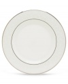 Pure opulence. Posh opalescence. This classically designed line of Lenox dinnerware and dishes is accented by a platinum rim and a delicate flourish of vine-like, white-on-white imprints with raised, iridescent enamel dots. Great gift for housewarming, wedding or yourself. Qualifies for Rebate