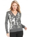 Turn up the shine in Charter Club's sequin cardigan. It's as chic with black pants as it is dressed up with a frock!