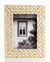 Naturally chic, this Purva picture frame features a thick woven pattern in pure bone, elevating decor with unconventional style and rich texture.