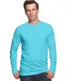 Take your t-shirt style down a notch with this long-sleeved shirt from Tommy Bahama.