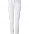 Detailed in super soft denim, J Brand Jeans boyfriend jeans are a four-season staple perfect for giving your look that effortless-cool edge - Classic five-pocket style, zip fly, button closure, belt loops - Slouchy boyfriend fit - Wear rolled up with feminine silk tees, blazers and ankle boots