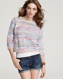 Quotation: 525 America Sweater - Melange Mixed Stitch Crop