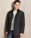 Designed for comfort, this coat from Kenneth Cole Reaction keeps you looking sleek and pulled-together too.