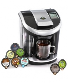 Stay true to your brew with the Vue! Greet the morning with a piping hot cup of coffee catered to your taste-Keurig's Brew Technology™ lets you set the strength-from regular to strong-of the blend, pick the size and customize the temp of every personal cup! Explore the world of new gourmet flavors, pop in a pod and enjoy great flavor in an instant. Model V700.