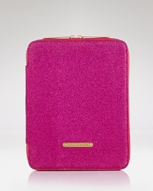 This glitter-dusted laptop sleeve from Juicy Couture makes a girlie-glam case for keeping your computer all covered up.