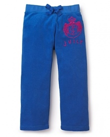 Juicy Couture Girls' Micro Terry Classic Pants - Sizes 2-6