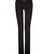 Embrace the ease of classic cool with Sevens  black straight leg jeans - Curve-hugging low rise cut is fitted through hips and thighs  - Zip fly, belt loops and button closure - Pockets sit slightly lower at back, lifting and flattering the rear - An ultra-versatile style perfect for pairing with everything from a blazer, t-shirt and pumps to a simple tank, denim jacket and leather sandals