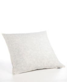 Filled with Hyperclean® Pacific Coast® Feathers for cozy, resilient support, this European pillow adds lofty comfort to your bed. Also features a 230 thread count Barrier Weave(tm) cotton cover to keep feathers securely inside.