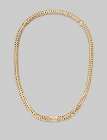 From the Classic Chain Collection. Signature 18K gold chain design for a clean, understated look.18K gold Length, about 16 Clasp closure Made in Bali