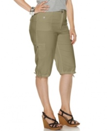 Celebrate spring in style with Karen Scott's plus size skimmer shorts-- pair them with your favorite tanks and tees!