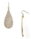 Just like your favorite cocktail dress, ABS by Allen Schwartz' crystal-encrusted teardrop earrings are fete-set ready. With a slinky gown and party shoes, this pair is primed to shine.