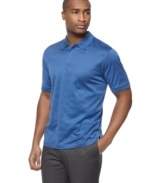 Basic can still be bold. This short-sleeved polo shirt from Tasso Elba will make you stand out in any crowd.