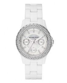 As brilliant as you. Light up with this sparkling watch by Michael Kors.