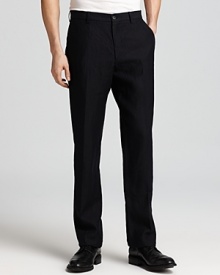 Refine your look with these sharp linen pants from the always-classic Salvatore Ferragamo, garment-washed for a softer hand.