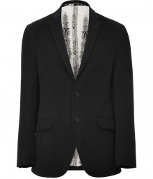 Bring stylish appeal to day or night ensembles with this versatile blazer from Etro - Notched lapels, two-button closure, single chest pocket, flap pockets at waist, double back vent, paisley lining - Pair with slim trousers or jeans, a button down, and brogues