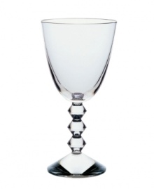 Baccarat redefines bold with the statuesque Vega wine glass. Premium crystal balancing a clear bowl and chunky, beaded stem exudes chic luxury in any setting.