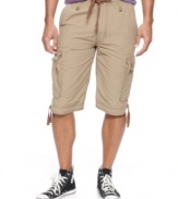 Long on style. These cargo shorts from Wear First are perfect for your seasonal style.